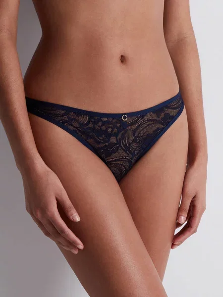 Ажурные трусики слип сині