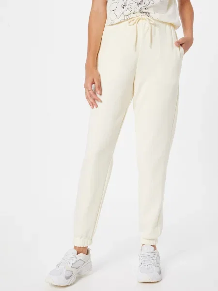PIECES Pantaloni CHILLI murdar alb