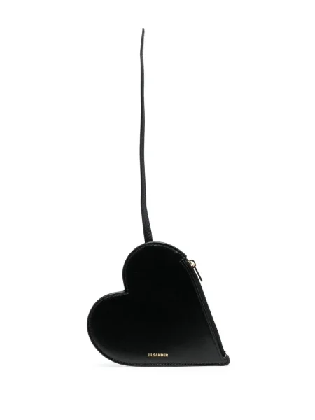 Geantă plic Jil Sander cu autograf negru