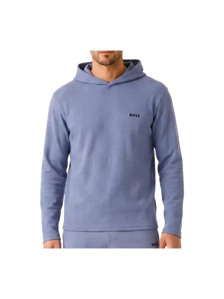 Bluza z kapturem Boss z kapturem niebieska