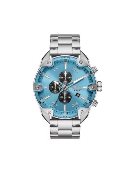 Годинник Diesel Spiked Black/Silver срібний