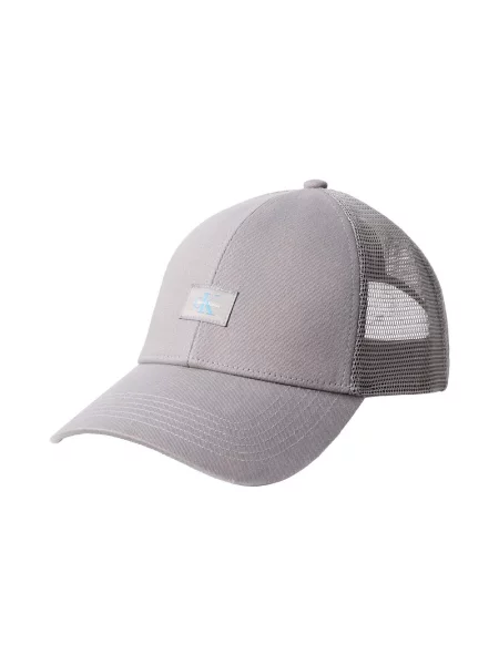 Czapka Calvin Klein Monologo Woven Patch Trucker Cloudburst Universal szara