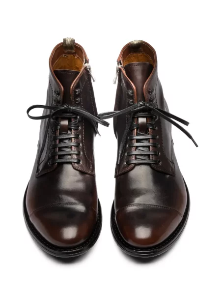 Botine Officine Creative din piele maro