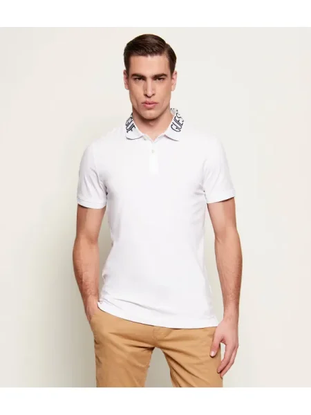 GUESS Polo NOLAN | Extra slim fit alb