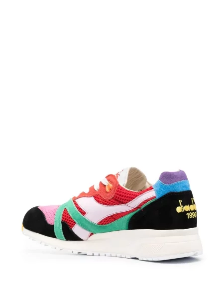 Sneakersy Diadora sznurowane koronkowe czerwone