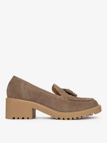 Loafersy szare