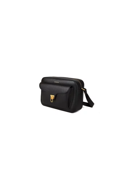 Torebka crossbody Coccinelle skórzana czarna