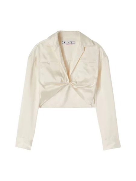 Koszula Off-white o skróconej długości biała