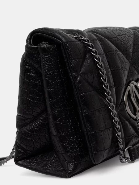 Geanta crossbody Love Moschino din piele negru