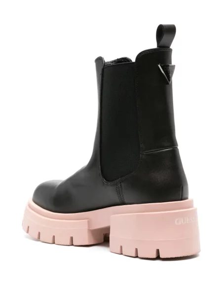 Botine Guess din piele chunky negru