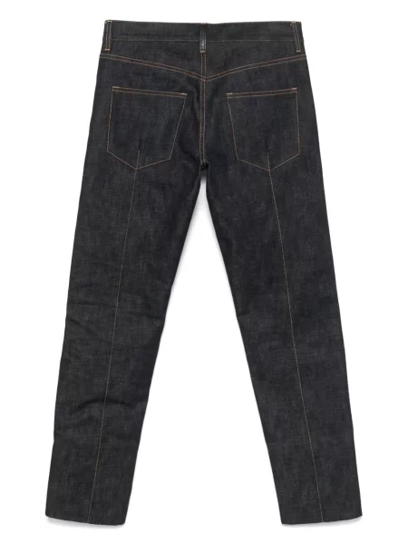 Kožené džíny Prada Pre-owned modré