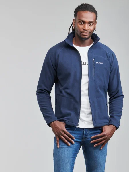 Fleece cipzáras melegítő felső Columbia kék