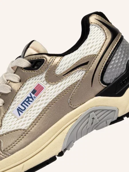 Autry Sneakersy Hyperway Low Wom krémová / zlatá černá