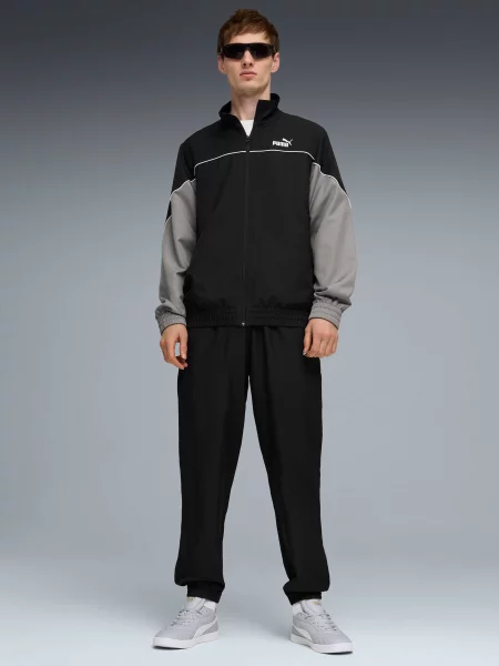 Спортивний костюм PUMA Woven Colorblock Suit комбінований верх чорний