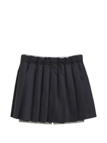 Spódnica mini dziecięca Brunello Cucinelli czarna