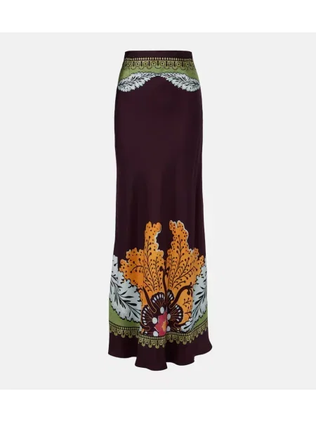 Jedwabna maksi spódnica maxi La Doublej