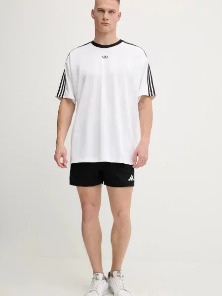 Adidas Originals t-shirt Jacquard Jersey z aplikacją biały