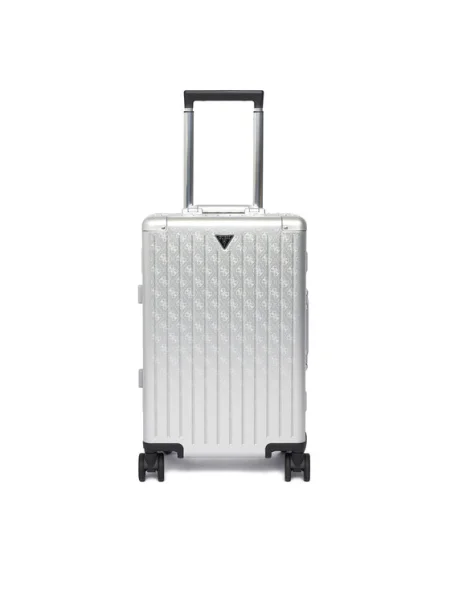 Guess Valiză de cabină Trunkshow argintiu