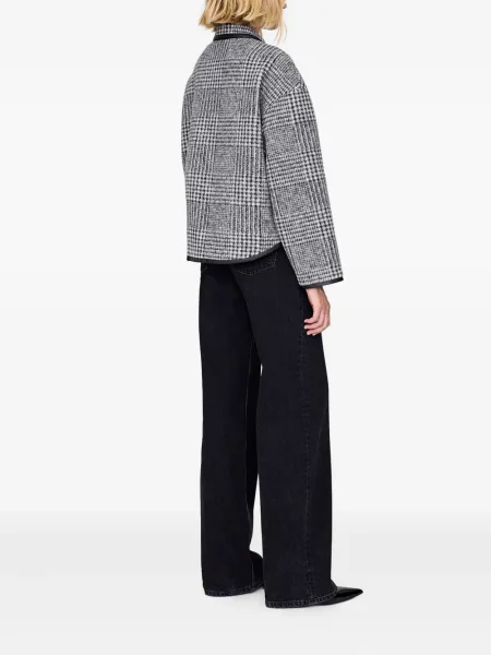 Geacă Anine Bing în carouri negru