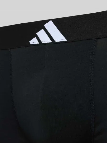 Obcisłe bokserki z elastycznym z logo w zestawie 3 szt. Adidas Sportswear czarne