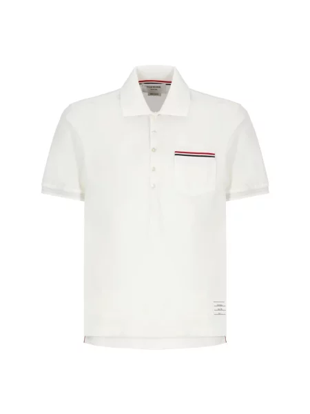 Koszulka polo Thom Browne biała