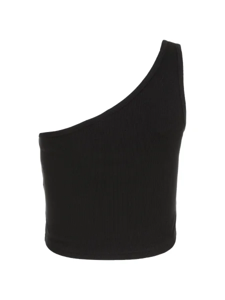 Cropp top Urban Classics asimetric negru