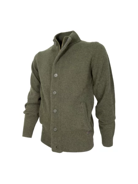 Sweter Barbour wełniany zielony