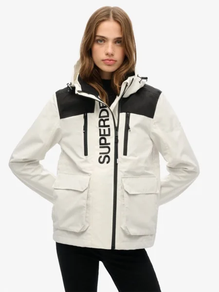 Geacă de vânt Superdry alb