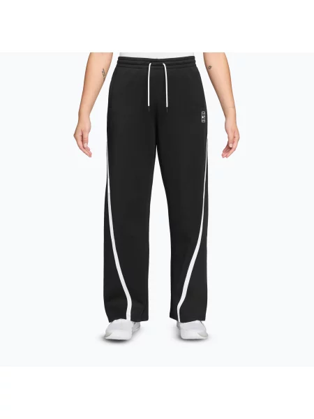 Дамски панталони за тенис Nike Advantage Dri-Fit Mid-Rise black/white бяло