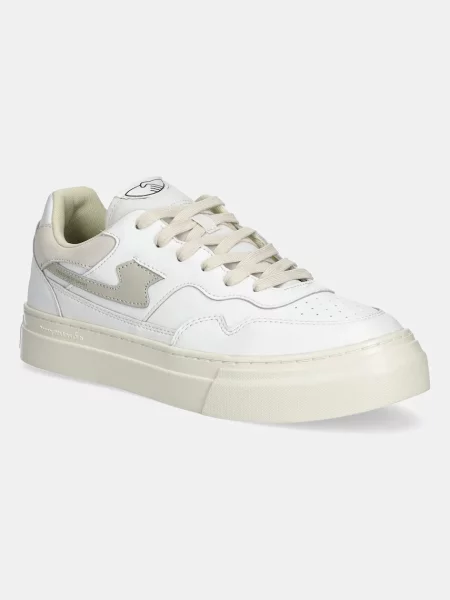 Кожени маратонки Stepney Workers Club PEARL S-STRIKE LEATHER бяло