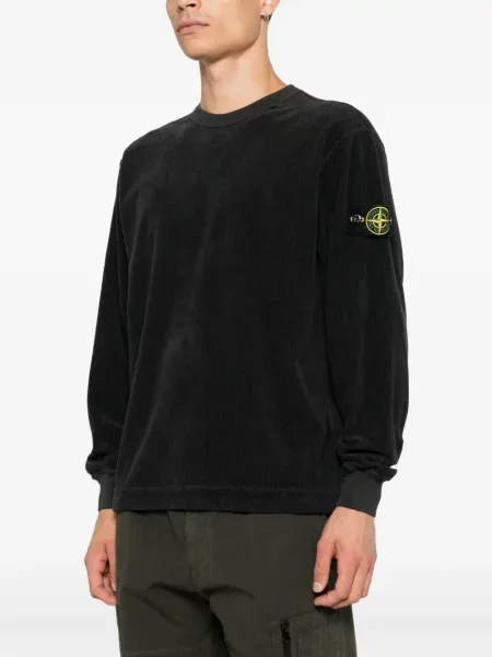 Πουλόβερ Stone Island κοτλέ πέτρες γκρι