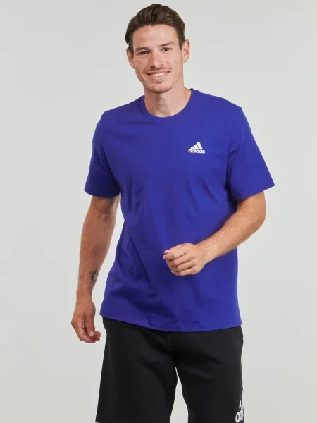 Tricou Adidas Performance din jerseu cu broderie albastru