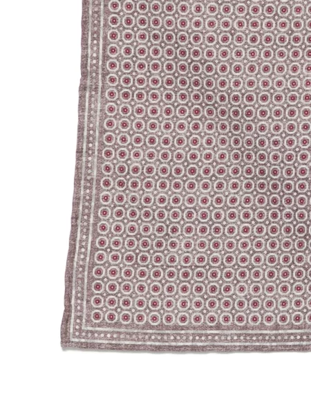 Fular Eleventy cu imprimeu geometric gri