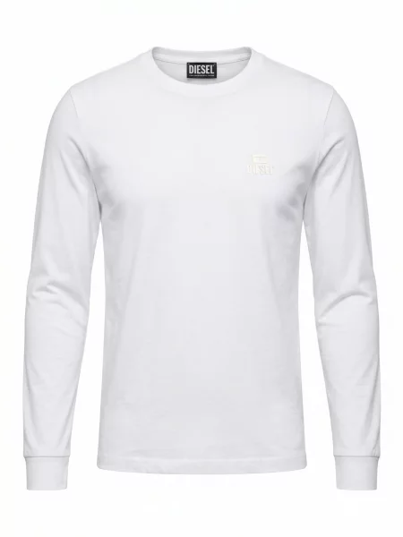 DIESEL Tricou T-DIEGO-LONG-A-R-HD-NEW' alb