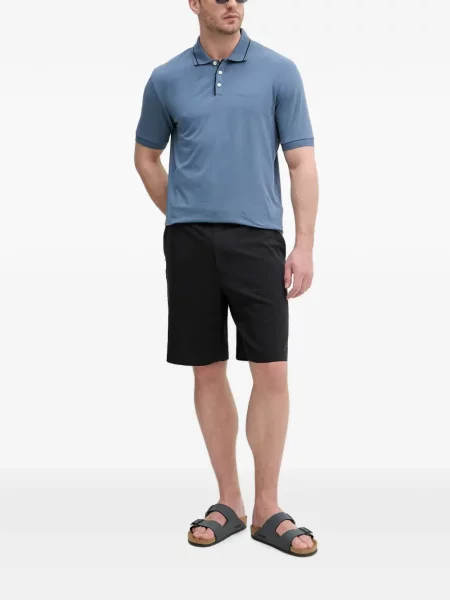 Rövid pólóing Armani Exchange autogrammal kék