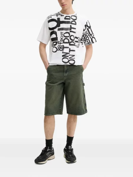 Tricou Desigual cu imagine alb