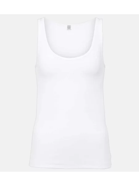 Top Toteme tricotate alb