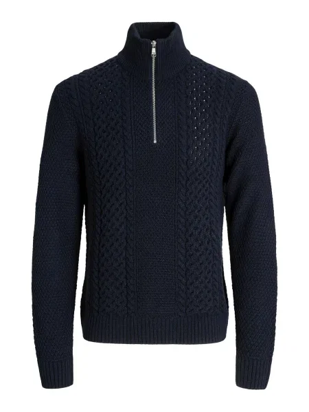 JACK & JONES Pulover PAUL noapte albastru