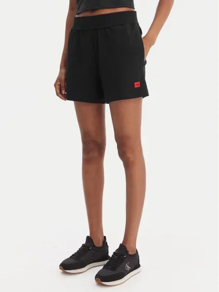 HUGO Спортивні шорти Signature чорний