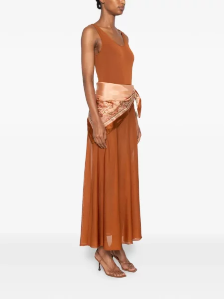 Rochie Zimmermann fără mâneci maro