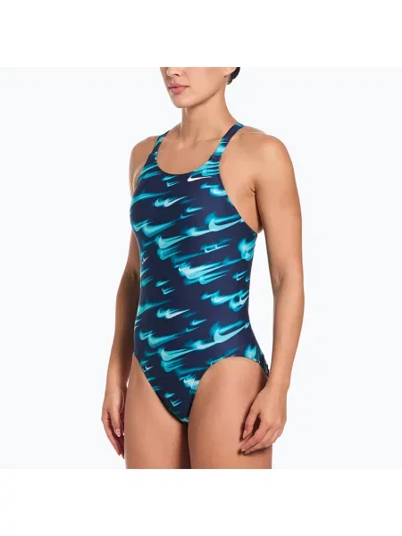 Costum de baie întreg pentru femei Nike Hydrastrong Multi Pr green abyss verde