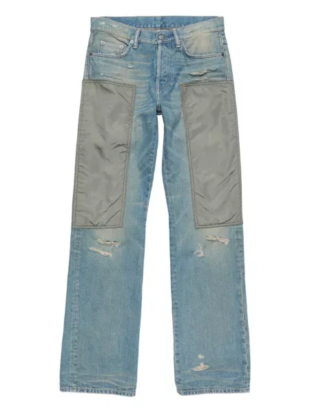 Blugi Acne Studios zdrențuiți albastru