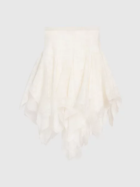 Спідниця з асиметричним низом Marc Le Bihan бежева