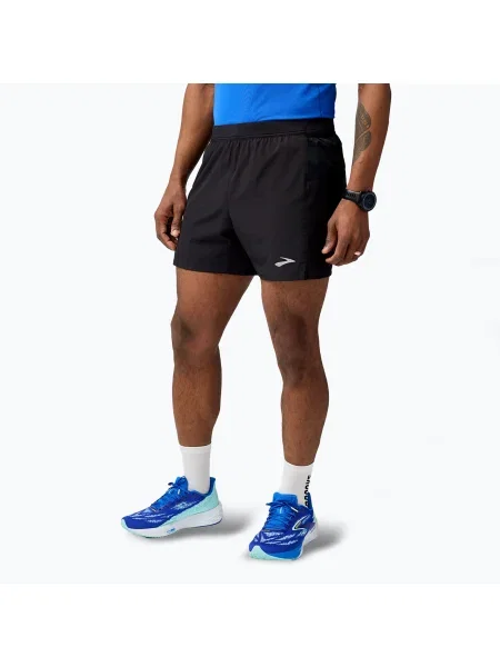 Pantaloni scurți de alergare pentru bărbați Brooks Journey 5" negru