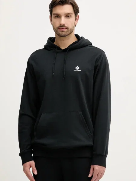 Pulover Converse s kapuco črna