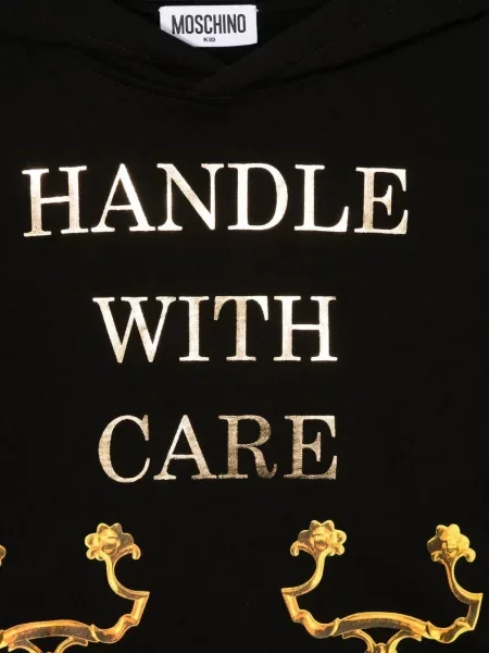 Bluza z kapturem dziecięca Moschino czarna