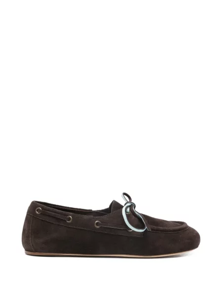Pantofi loafer 3juin din piele de căprioară maro