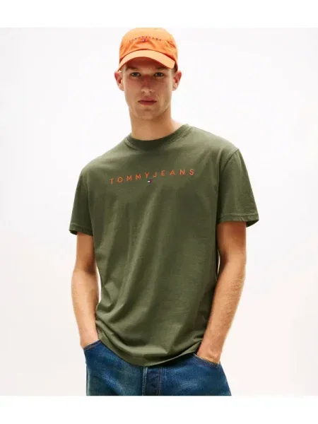 Tricou Tommy Jeans verde