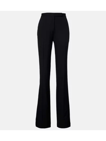 Volnene hlače Tom Ford črna