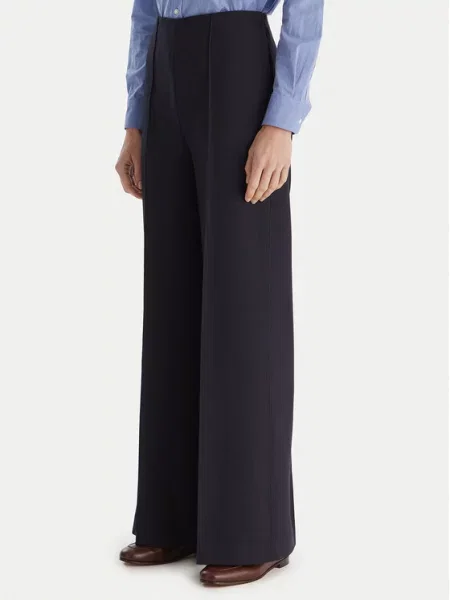 Tommy Hilfiger Palazzo hlače Mornarsko Wide Leg modra